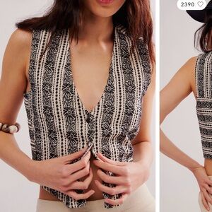 Free People Field of Flowers Vest